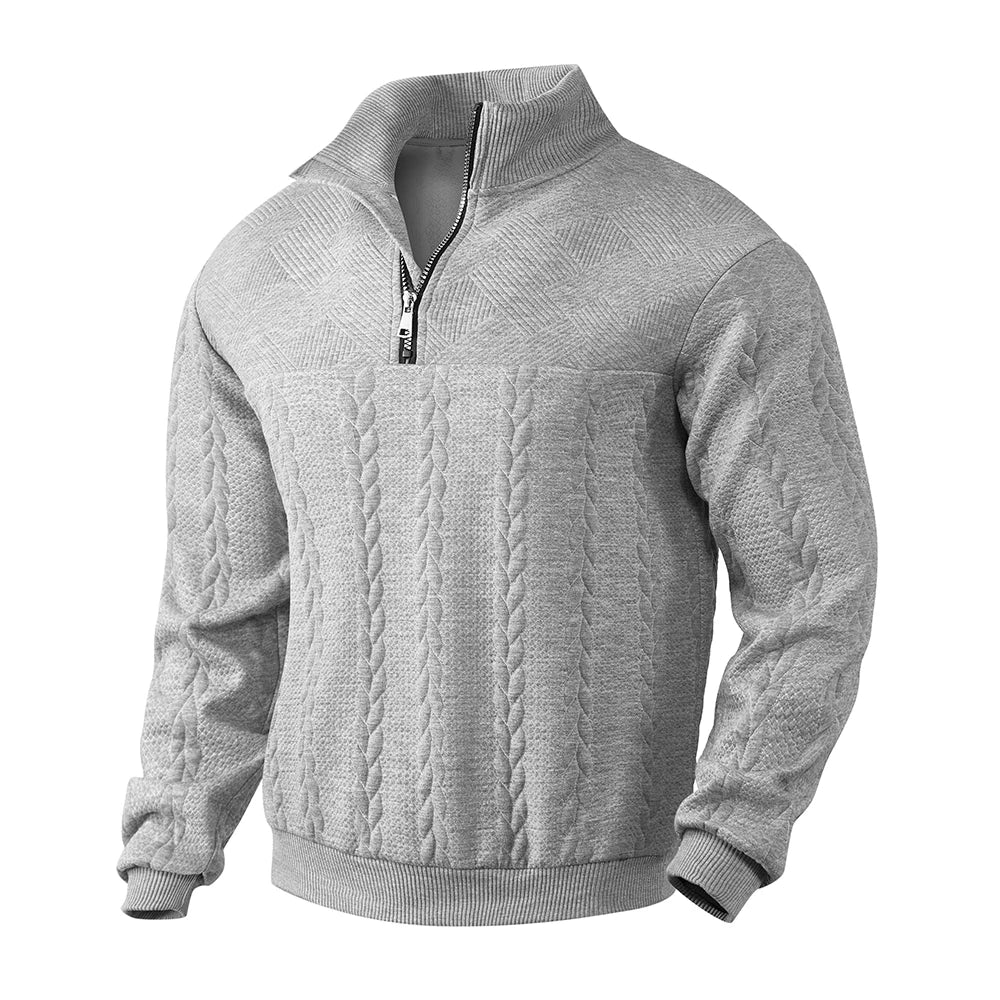 Pull en tricot Heritage à demi-zip